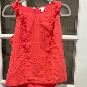 J. Crew Coral Sleeveless Top